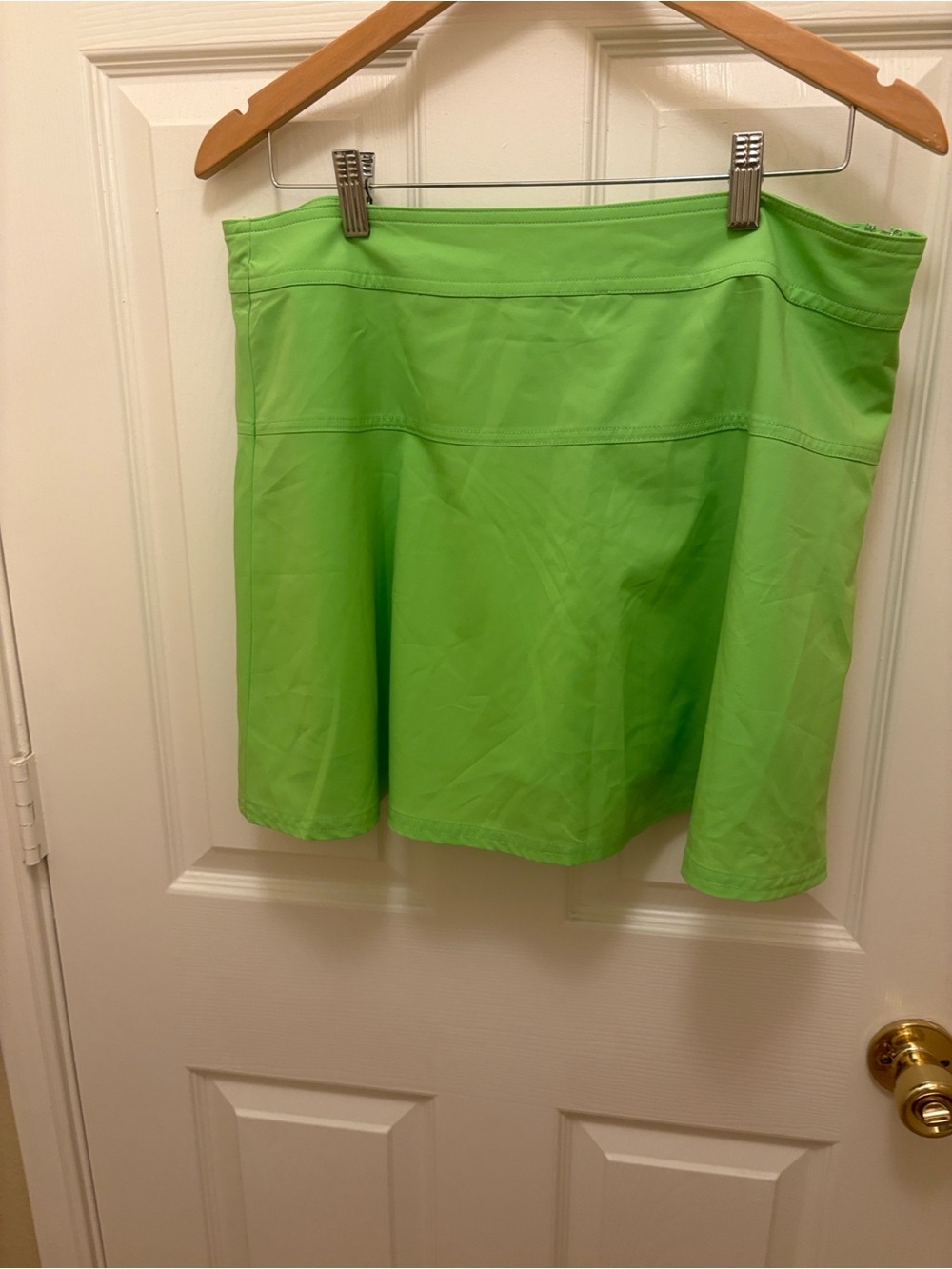 Chaps Golf size 12 Neon Lime A-Line Skirt
